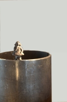 2014 - Le cylindre - acier et bronze - 18,5x12cm